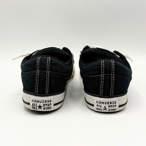 Converse All Star Chuck Taylor Black and White Lace Up Low Sneakers - Kids US 2 - Picture 4 of 10